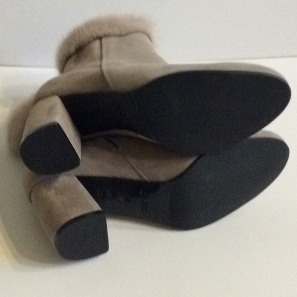 Dylan Skye Taupe Suede Booties - Picture 4 of 4